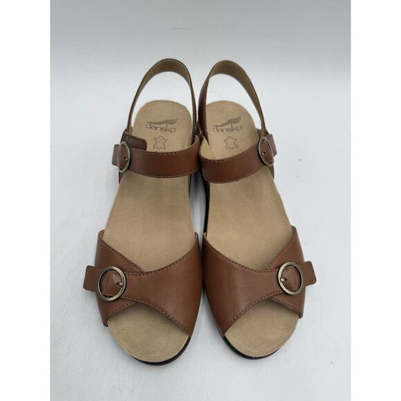 Dansko CANDACE BURNISHED NAPPA Women's NEW Sandal Tan EU Size 40 - Picture 6 of 11